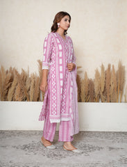 Light Mauve cotton suit set