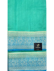 Blue 2 Ply Pure Silk Saree