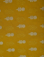 Tuscany Yellow Banarasi Chanderi Cotton Silk Suit With Contrast Dupatta