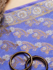 Lavender Cotton Silk Suit