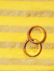 Light Yellow Cotton Silk Suit