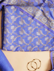 Lavender Cotton Silk Suit