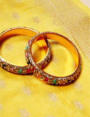 Light Yellow Cotton Silk Suit