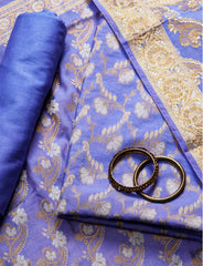 Lavender Cotton Silk Suit