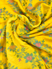 Yellow Jamdani Resham Zari Crepe Silk Saree