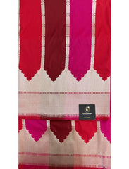 Multicolour Rangkaat Handloom Pure Satin Silk Banarasi Saree
