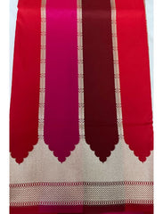 Multicolour Rangkaat Handloom Pure Satin Silk Banarasi Saree