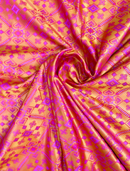 Yellow & Orange Handwoven Jamawar Banarasi Silk Saree