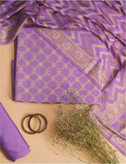 Cotton lavender silk Suit