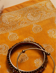 mustard Cotton Silk Suit