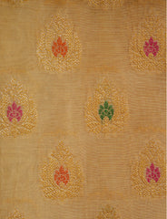 Beige Cotton silk Suit