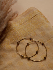 Beige Cotton silk Suit