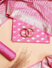 Baby Pink Linen Cotton Suit