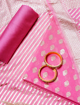 Baby Pink Linen Cotton Suit