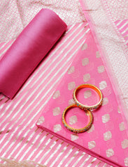 Baby Pink Linen Cotton Suit