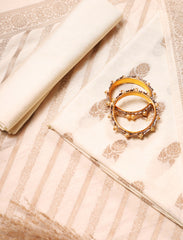 Off-White Crepe Silk Suit