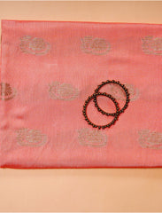 Peach Crepe Silk Suit