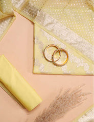 Lemon Yellow Linen Cotton Suit