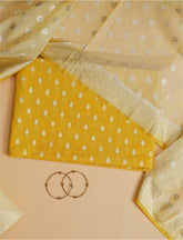 Mustard Yellow Linen Cotton Suit