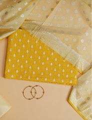 Mustard Yellow Linen Cotton Suit