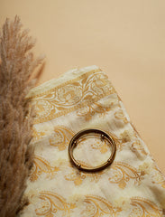 Cotton Beige Silk Suit