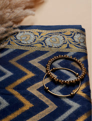 Royal Blue Cotton Silk Suit