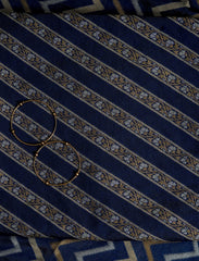 Royal Blue Cotton Silk Suit