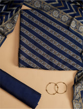Royal Blue Cotton Silk Suit
