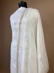 Pure Mulmul 2 Taar Chikankari Suit