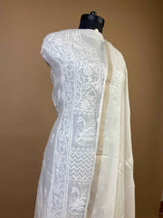 Pure Mulmul 2 Taar Chikankari Suit