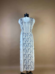 Pure Mulchanderi Chikankari Suit With Exquisite Bead Work