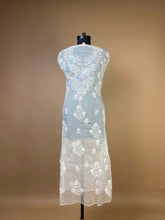 Semi Organza Suit with Chikankari And Bead Work