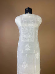 Pure Mulchanderi Adorned With Bead Work