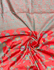 Jamdaani crepe silk saree