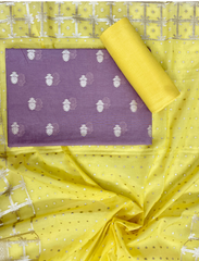 Cotton Silk Suits with Heavy Contrast Dupatta