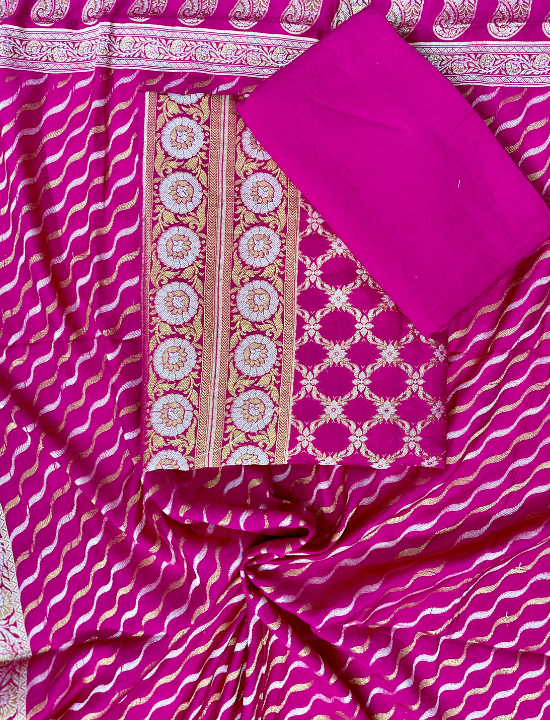 Banarasi Style Heavy Cotton Silk Suits