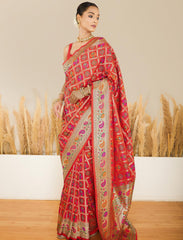 Banarasi silk Jamdani Saree