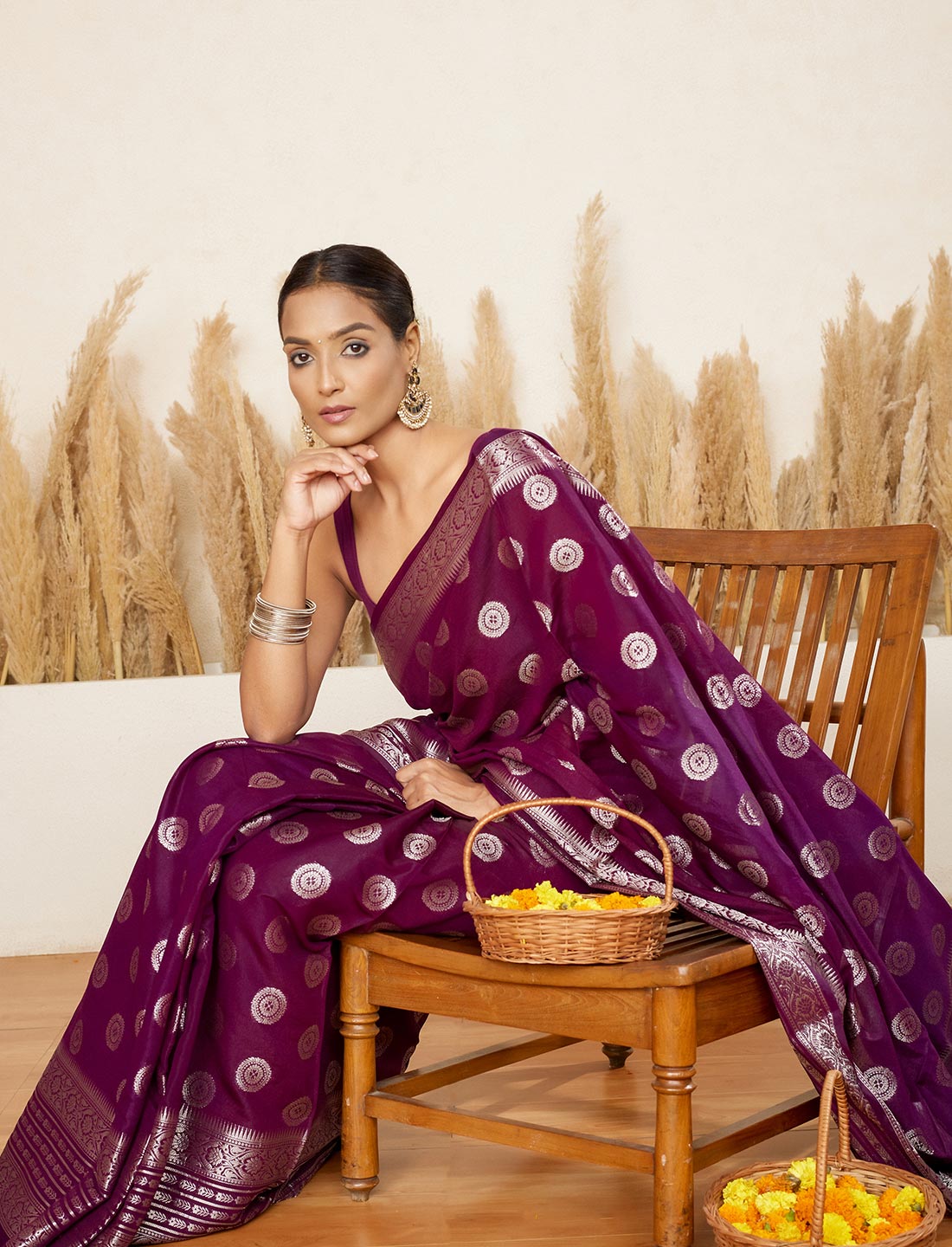 Crepe silk Saree