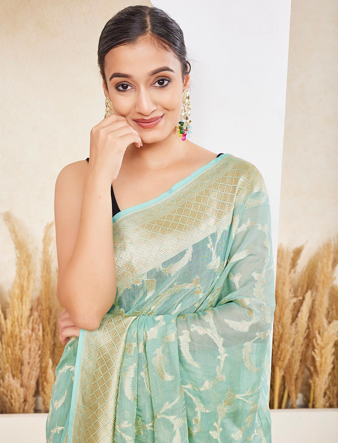 Pure Handloom Khaddi Tissue Silk saree