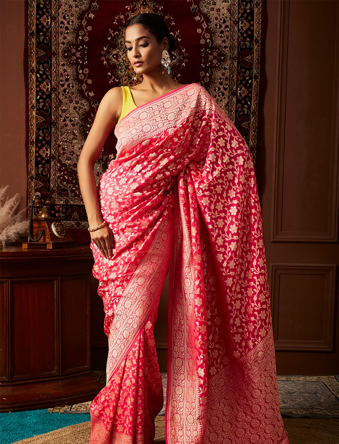 Pure khaddi georgette handloom saree