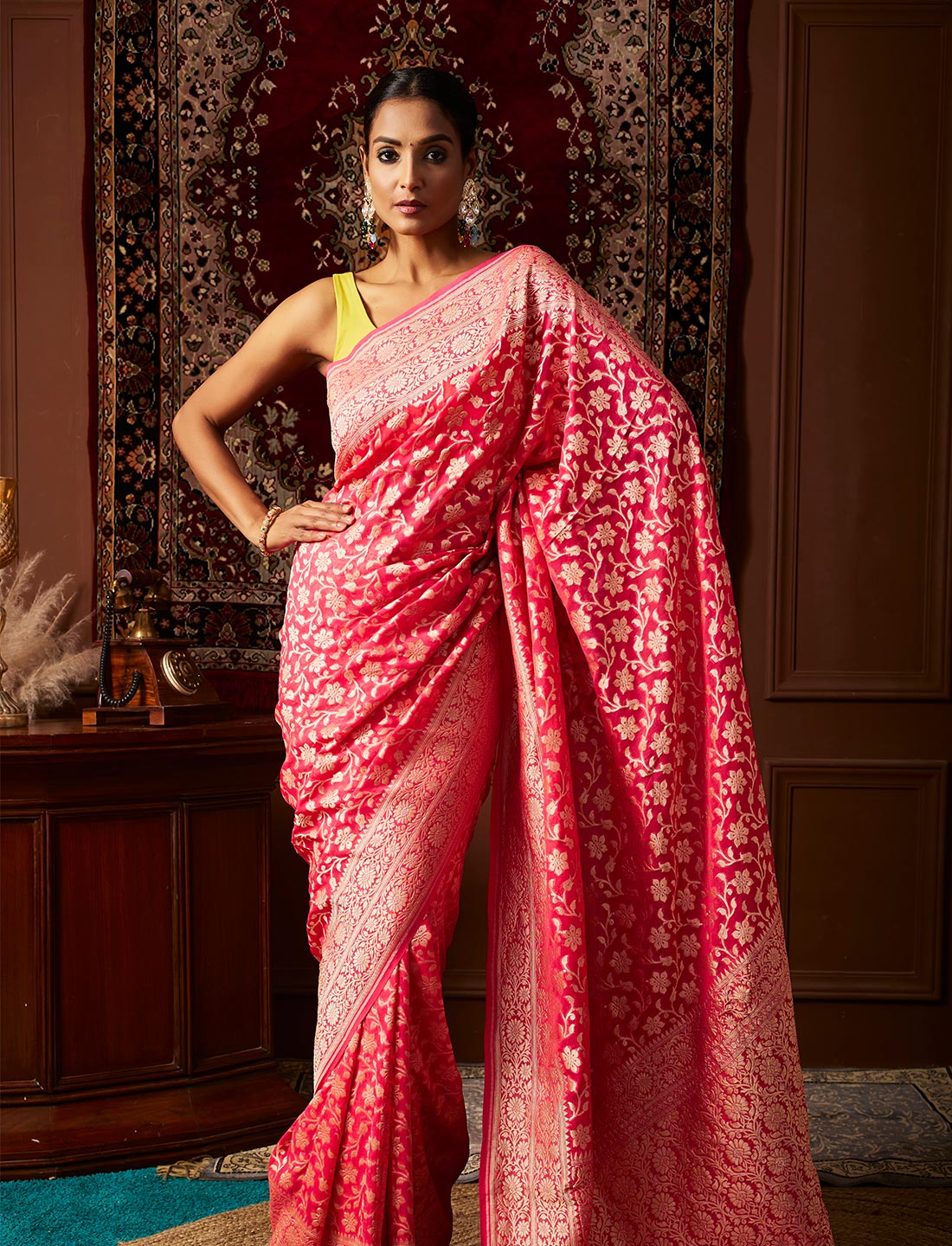 Pure khaddi georgette handloom saree