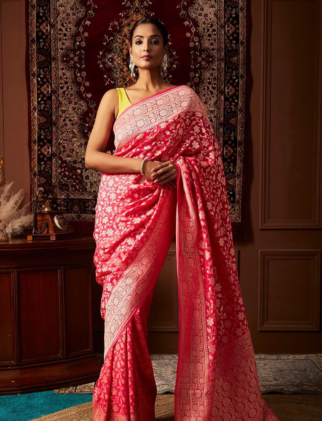 Pure khaddi georgette handloom saree