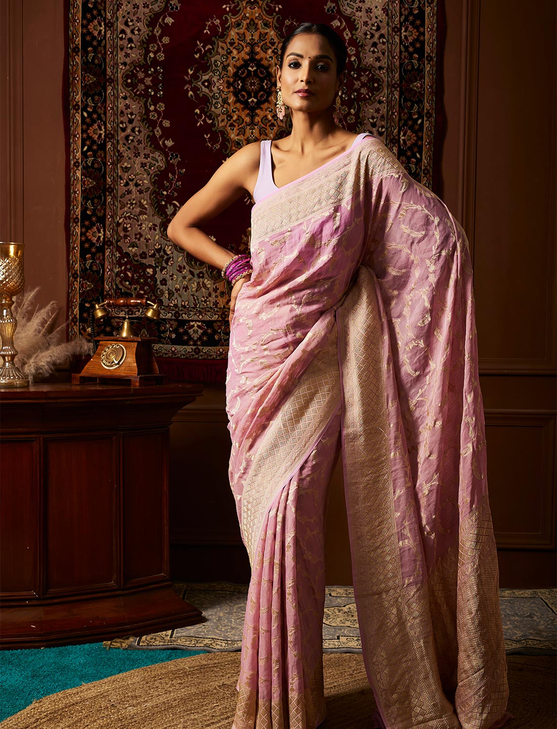 Pure Handloom Khaddi Tissue Silk saree