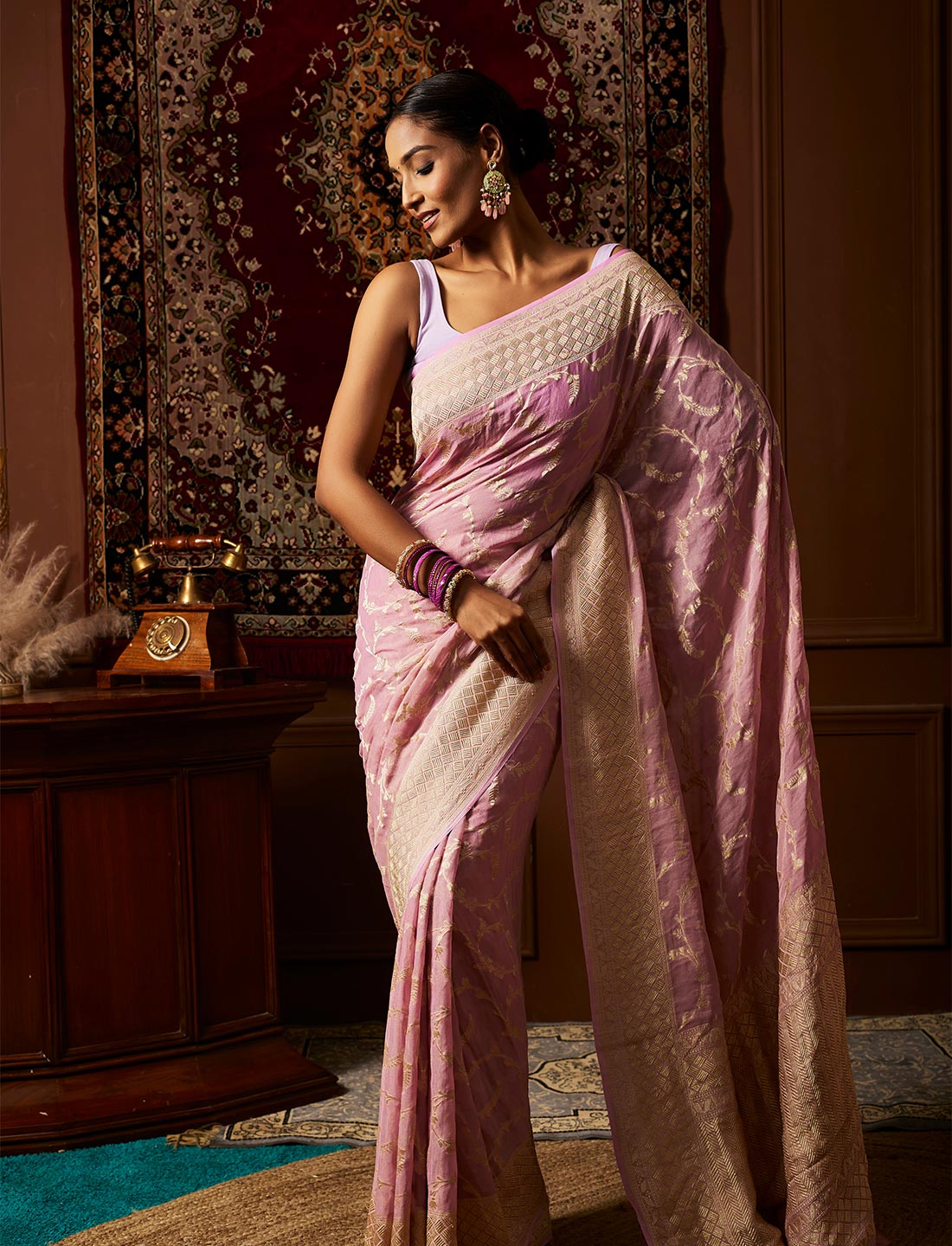 Pure Handloom Khaddi Tissue Silk saree