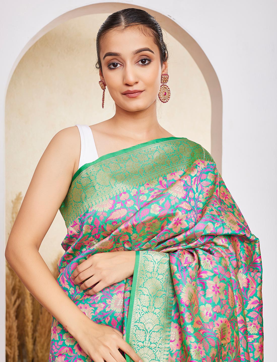 Banarasi silk Jamdani Saree