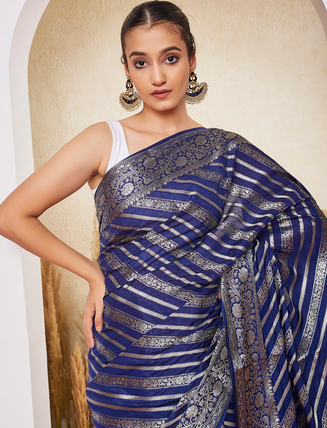 Crepe silk Saree