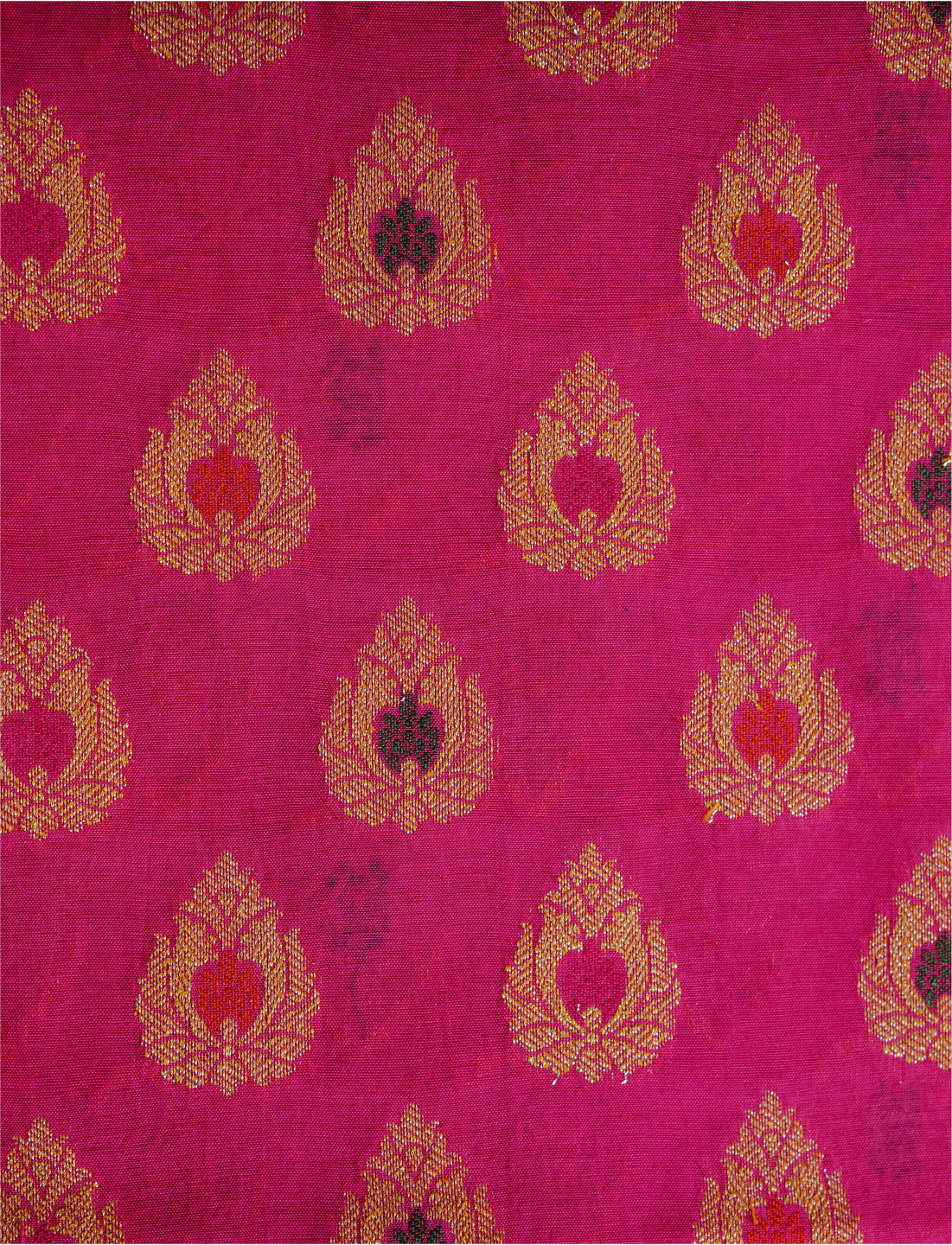 Magenta Cotton Silk Suit
