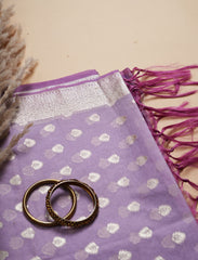 Dark Purple Linen Cotton Suit