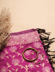 Purple Cotton Silk Suit