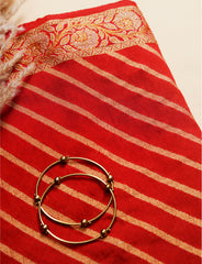 Red Cotton Silk Suit